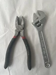 Task Forge Wire Cutter Pliers & 8" Heavy Duty Crescent Wrench. Fixed Price $19.25.