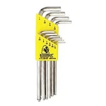 Bondhus 16938 Set 10 Briteguard Finish Ball End L-wrenches 1/16-1/4" Long. Fixed Price $19.91.