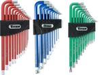 Titan 12763 35-PIECE Star, Metric, And Sae Hex Key Set. Fixed Price $98.56.