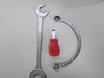 Mac Tools Angle Wrench S141, Half Moon HM1618, Flathead Nubby PN2SA. Fixed Price $49.99.