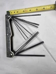 Proto 4991 Folding Hex Key Set 5/64IN-1/4IN Hand Tool. Fixed Price $15.00.