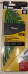 Titan Tools 12715 Extra-long Arm Tamper Resistant Star Key Set 13 Piece , G.... Fixed Price $30.00.