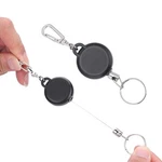Retractable Keychains Badge Reel Holder, Extendable Keychain, Stainless Steel.... Fixed Price $10.07.