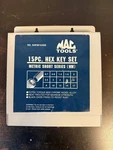 Mac Tools Professional 15 Pc Piece Metric Short Series Hex Key Set Metal Tray Mm. Fixed Price $35.00.