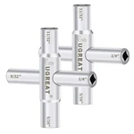 Water KEY4 Way Sillcock Keysteel Wrench Silver Utility For Fa. Fixed Price $18.91.