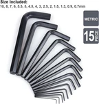 30-PIECE Premium Hex Key Allen Wrench Set, Sae And Metric Assortment, Shape.... Fixed Price $16.95.