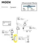Moen 125796 Installation Tool For Two-handle Lavatory Widespread Faucet Trim. Fixed Price $14.00.