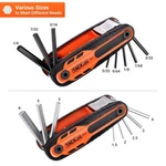 16 Piece Folding Hex Key Set - & Metric Tacklife Repair New. Fixed Price $21.00.