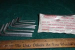 Vintage Tru-test 7-PC # T9607 Hex Set-screw Key Assortment, Pouch, Usa + 2 Extra. Fixed Price $9.99.