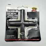 Superior Tool 03960 Steel 4-WAY Key For Stopcocks, Sillcocks, And Valves Nip. Fixed Price $14.99.