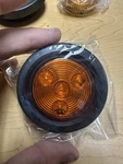 2" Round Amber Led Trailer Marker Clearance Light - 3 Diode W/ Grommet & Plug. Fixed Price $11.69.