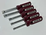 Montana American Tool Usa 5PC T-handle Maroon Sae Nut Driver Set Vintage, Rare. Fixed Price $49.99.