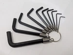 Metric T-289-MA Hardened Steel Rust Proof 10-PIECE Tethered Hex Key Tool Set. Fixed Price $19.99.