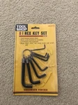 Tool Shop 8 Pc. Hex Key Set - New. Fixed Price $7.00.