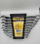Olympia Tools 9 Pc Combination Wrench Set Sae Polished 12-POINT W/ Rack New. Fixed Price $22.99.