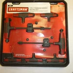 New Craftsman 7PC T-handle Standard Hex Key Set. Fixed Price $50.98.