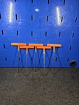 Snap-on Tools AWCGT-500 T8-T25 5-PIECE Orange Torx T-key Wrench Set Usa. Fixed Price $59.99.