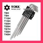 Vessel Tamper-proof Torx L-shape Wrench Set 9PCS T8H-T30H New. Fixed Price $131.16.
