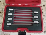 Mac Tool 7-PC 3/8 Sae Long Advanced Speed Hex Driver Set. Fixed Price $100.00.