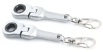2 Pack 10MM Ratchet Wrench Keychain Flex Head Ring Stubby Micro. Fixed Price $18.95.