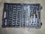 Bostitch 65PC Pass-thru Socket Set Used (one Wrench Does Not Work). Fixed Price $50.00.