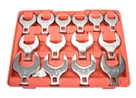 Efficere 14 Piece Premium 1/2" Drive Jumbo Crowfoot Wrench Set Chrome Finish Sae. Fixed Price $49.99.