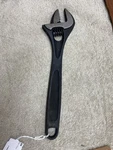 Mac Tools AJ12B 12" Black Oxide Adjustable Wrench Usa. Fixed Price $90.00.