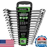 Swanlake Garden Tools 15-PIECE Metric Combination Wrench Set 12-POINT. Fixed Price $50.73.