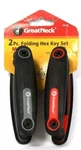 Package Wear Great Neck Tools HK2FS Piece Folding Hex Key Set. Fixed Price $29.99.