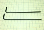 Two 7/32" Long- Arm Hex Keys (allen Wrenches) Alloy Steel Inch Sae Usa. Fixed Price $9.95.