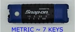 New* Snap-on Metric Hex Wrench Set, Folding, Keys AWMEF7K *blue Index* 1.5-6MM. Fixed Price $23.95.