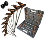 9PIECE Thandle Sae Wrench Set S2 Steel Long Arm Ball End Hex Keys Sizes 5/. Fixed Price $57.70.