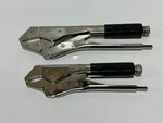 Craftsman Tools Usa 2PC Adjustable Locking Pliers, Curved Jaw Pair, New Nos. Fixed Price $37.99.