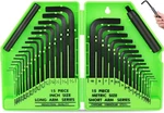 32PCS Hex Key Set, Allen Wrench Inch/metric MM(0.7MM-10MM) SAE(0.028"-3/8). Fixed Price $13.99.