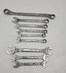 Vtg Lot Of 9 Trw Sae 12 Point Combination And Open Ended Box Wrenchs Forged Usa. Fixed Price $14.24.