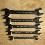 Husky Metric Double Open End Wrench Set 6MM To 15MM 5PC Satin Finish Vtg Usa. Fixed Price $39.95.