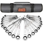 Ratcheting Wrench Set, Combination 22-PIECE Sae & Metric And Stan.... Fixed Price $97.28.