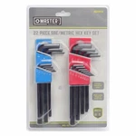 22-PC. Hex-l Key Set, Long Arm, Sae & Metric GS050808. Fixed Price $35.45.
