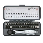Wiha Tools 32 Piece Gobox Standard Bit Set With Mini Ratchet 74984. Fixed Price $42.46.