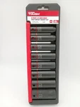 Hyper Tough 9-PIECE 1/2" Drive Deep Impact Socket Set Sae Standard New. Fixed Price $19.99.