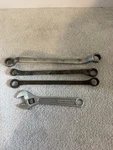 Herbrand Vintage Usa 5/8 9/16 7/16 Box End Wrenches + Adjustable. Fixed Price $10.00.