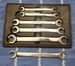 Vtg Snap-on 6 Pc Metric Flare Nut Wrench Set * 9MM To 21MM No 20MM Tray Inc.. Fixed Price $155.00.