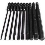 10-PIECE Metric Hex Shank Drill Set 4" S2 Alloy Steel Allen Wrench. Fixed Price $18.95.