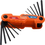 Klein Tools 70590 Compact Folding Hex Key, Metric And Sae Combo Set, 12 Keys,. Fixed Price $20.84.