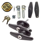 Gordon Glass Co. Bauer Products Matching Set Locking T-handle Black. Fixed Price $34.98.