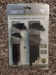 Great Star, Master Mechanic, 22 Piece, Combo Sae/metric Ball-hex-l Key Set. Fixed Price $21.99.
