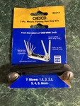 Chesco 88017 7-PIECE Folding Hex Key Set Usa New (H58). Fixed Price $10.99.