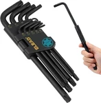11-PC Torx Star Allen Wrench Set T10-T50 Long Arm W/ Extension Bar S2 Steel. Fixed Price $19.90.