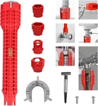 Tap Spanner Tool, 14-IN-1 Multi-functional Faucet Wrench, Comfortable Grip, Anti. Fixed Price $15.31.