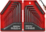 Sedy 32-PIECE Hex Key Wrench Set, Metric And Allen & Sae, Red. Fixed Price $20.17.